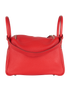 Lindy 30 In Togo Rouge De Coeur, back view